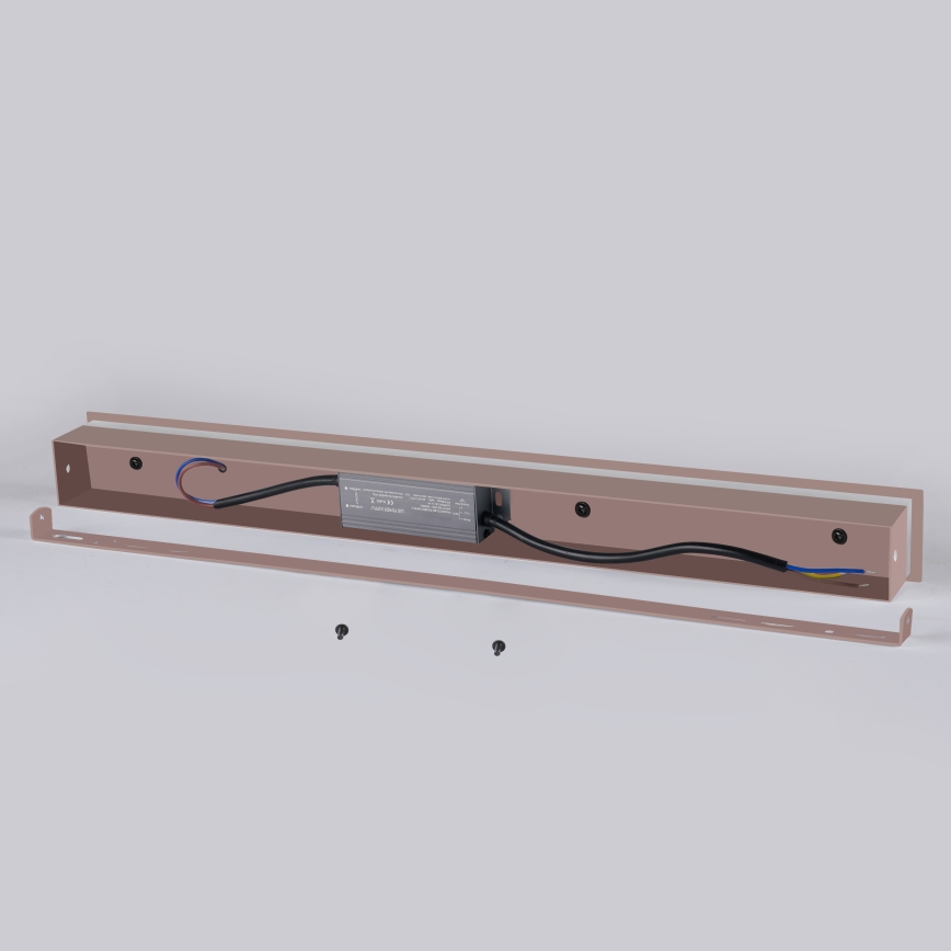 Brilagi - LED външно стенно осветително тяло LINEAR LED/8W/230V 3000K IP65 30 cm кафяво CRI 90