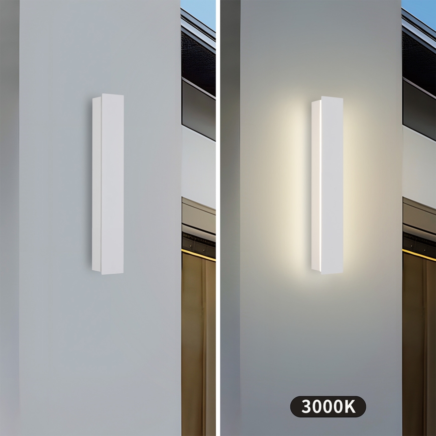 Brilagi - LED външно стенно осветително тяло LINEAR LED/8W/230V 3000K IP65 30 см бяло CRI 90
