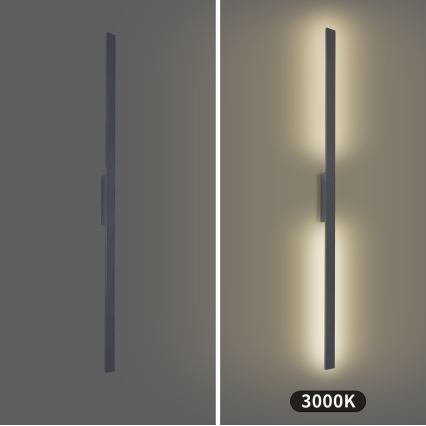 Brilagi - LED външно стенно осветително тяло LUNA LED/30W/230V 3000K IP65 150 см антрацит CRI 90
