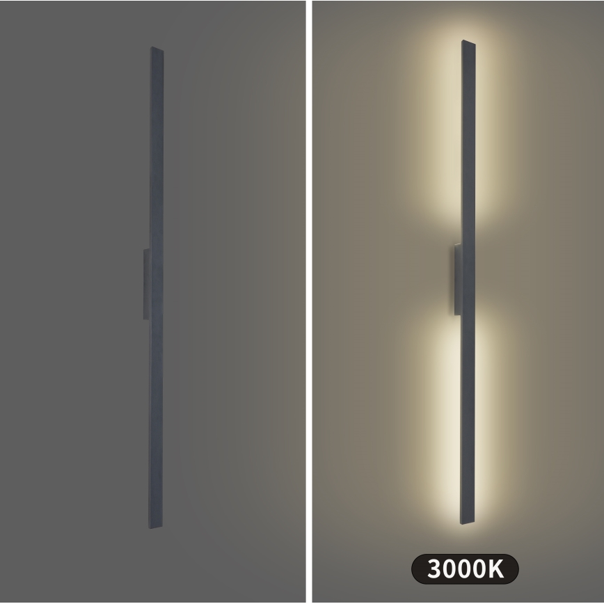 Brilagi - LED външно стенно осветително тяло LUNA LED/30W/230V 3000K IP65 150 см антрацит CRI 90