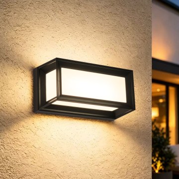 Brilagi - LED външна стенна лампа PARKER LED/12W/230V 3000/4500/6000K черна IP44