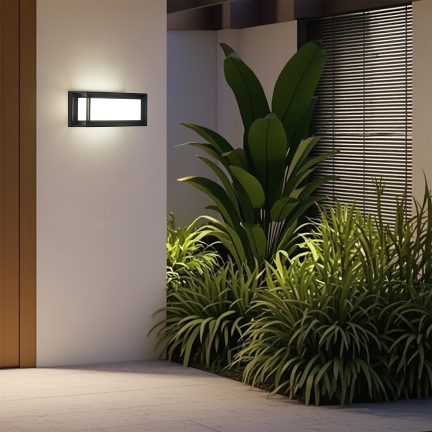 Brilagi - LED външно стенно осветително тяло PARKER LED/12W/230V 3000/4500/6000K черно IP44