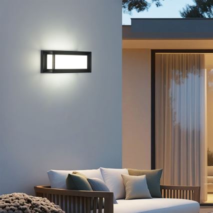 Brilagi - LED външно стенно осветително тяло PARKER LED/12W/230V 3000/4500/6000K черно IP44
