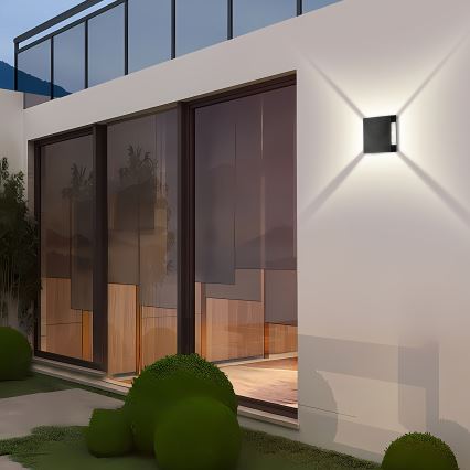 Brilagi - LED външна стенна лампа QUADRAY LED/4W/230V черна IP65