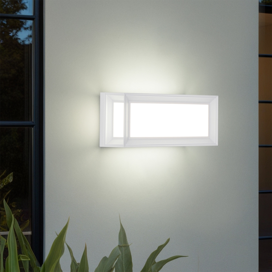 Brilagi - LED външна стенна лампа с сензор PARKER LED/12W/230V бяла IP44