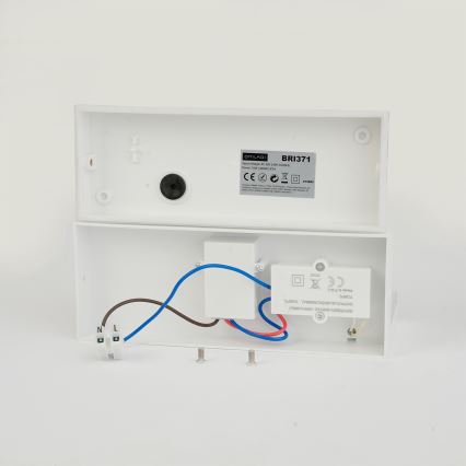 Brilagi - LED външен стенен осветител със сензор TESSI LED/10W/230V бял IP54