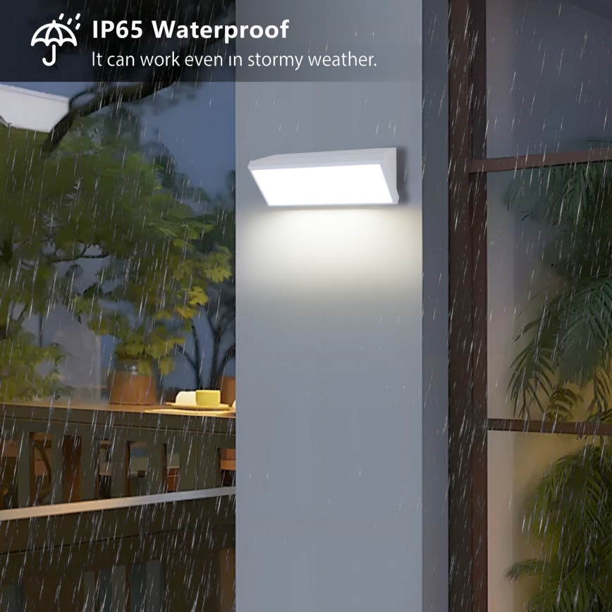 Brilagi - LED външно стеннo осветително тяло TRIANGLE LED/42W/230V 3000/4000/6500K 45 см бяло IP65