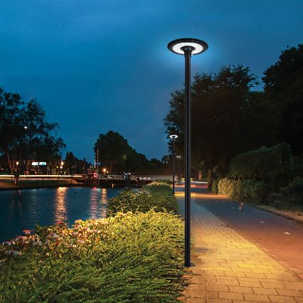 Brilagi - LED външна улична лампа с 3-метров стълб URBANSPARK LED/120W/230V черна IP65