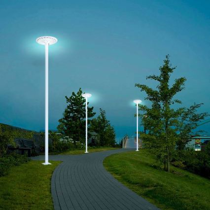 Brilagi - LED външна улична лампа със стълб 3 м URBANSPARK LED/120W/230V бяла IP65