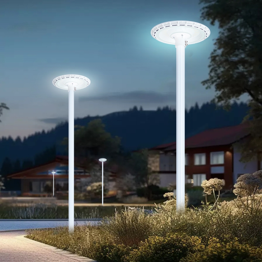 Brilagi - LED външна улична лампа със стълб 3 м URBANSPARK LED/120W/230V бяла IP65