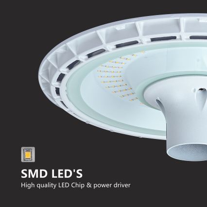 Brilagi - LED външна улична лампа със стълб 3 м URBANSPARK LED/120W/230V бяла IP65