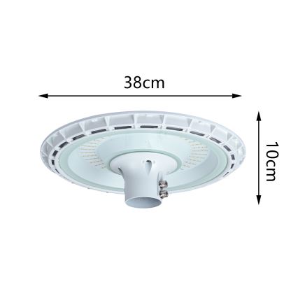 Brilagi - LED външна улична лампа със стълб 3 м URBANSPARK LED/120W/230V бяла IP65