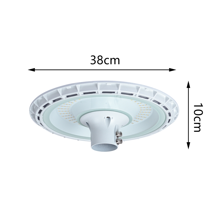 Brilagi - LED външна улична лампа със стълб 3 м URBANSPARK LED/120W/230V бяла IP65