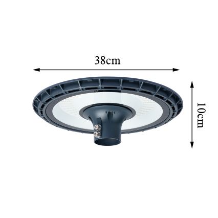 Brilagi - LED външна улична лампа със стълб 5 m URBANSPARK LED/120W/230V антрацит IP65