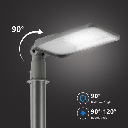 Brilagi - LED външна улична лампа с регулируем шарнир URBANLIGHT LED/100W/230V сива IP65