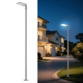 Brilagi - LED външна улична лампа с колона и шарнир 3 m URBANLIGHT LED/100W/230V сива IP65
