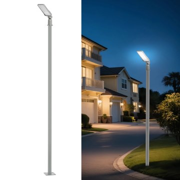 Brilagi - LED външна улична лампа със 3 м стълб и шарнир URBANLIGHT LED/50W/230V сива IP65