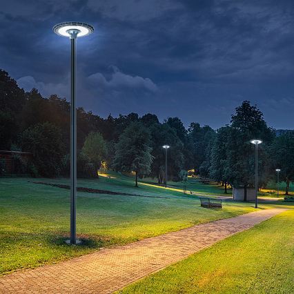 Brilagi - LED външна улична лампа със стълб 3 м URBANSPARK LED/120W/230V антрацит IP65