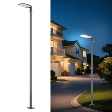 Brilagi - LED външна улична лампа със стълб и шарнир 3 m URBANLIGHT LED/100W/230V антрацит IP65