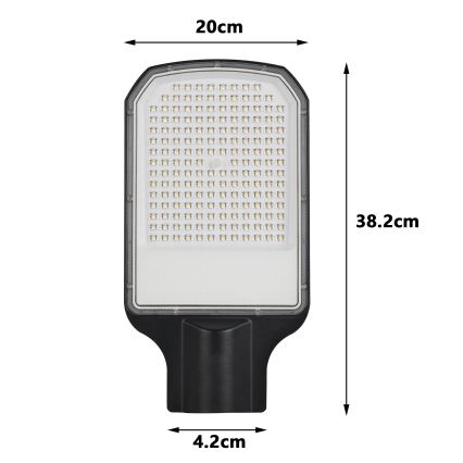 Brilagi - LED външна улична лампа URBANLIGHT LED/100W/230V черна IP65