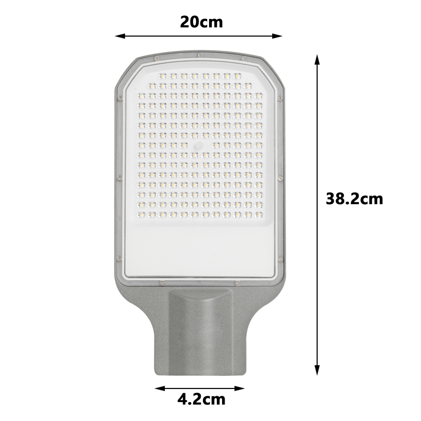 Brilagi - LED външна улична лампа URBANLIGHT LED/100W/230V, сива, IP65