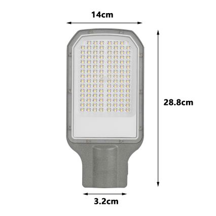 Brilagi - LED външна улична лампа URBANLIGHT LED/50W/230V сива IP65