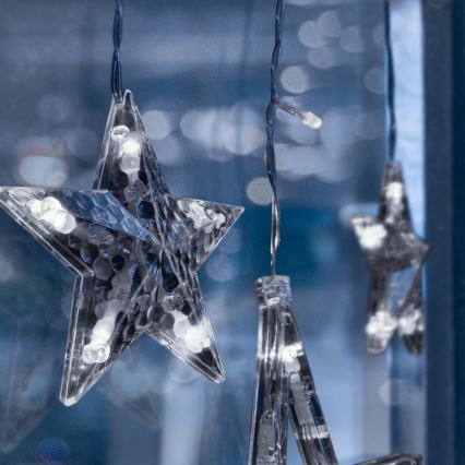 Brilagi - LED външна завеса 123xLED/3xAA/USB 3m IP44 студено бяло