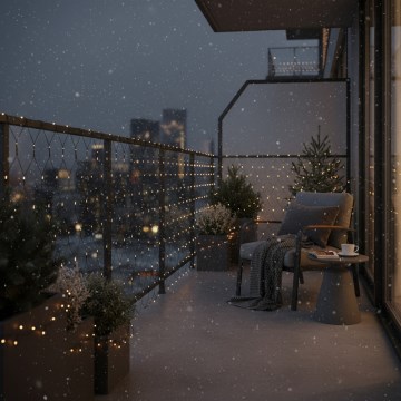 Brilagi - LED външна завеса 160xLED 7x2m IP44 топла бяла