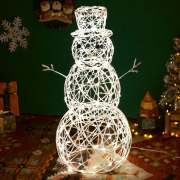 Brilagi - LED външна коледна декорация 3,6W/31/230V 2700K 120 cm IP44 снежен човек
