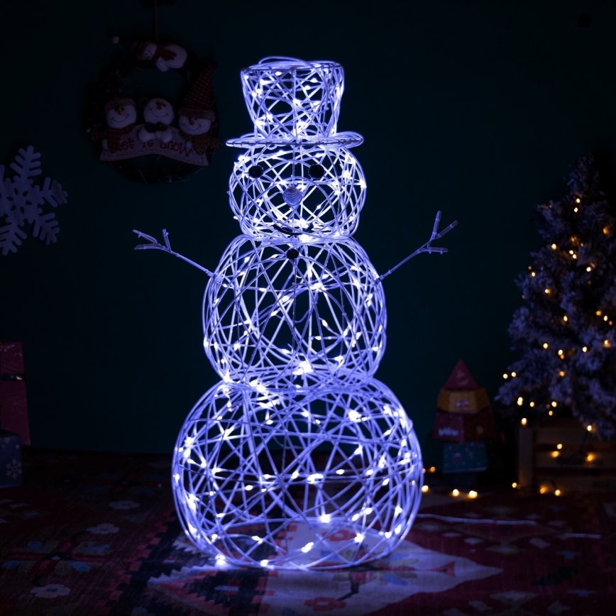 Brilagi - LED външна коледна декорация 3,6W/31/230V 6500K 120 cm IP44 снежен човек