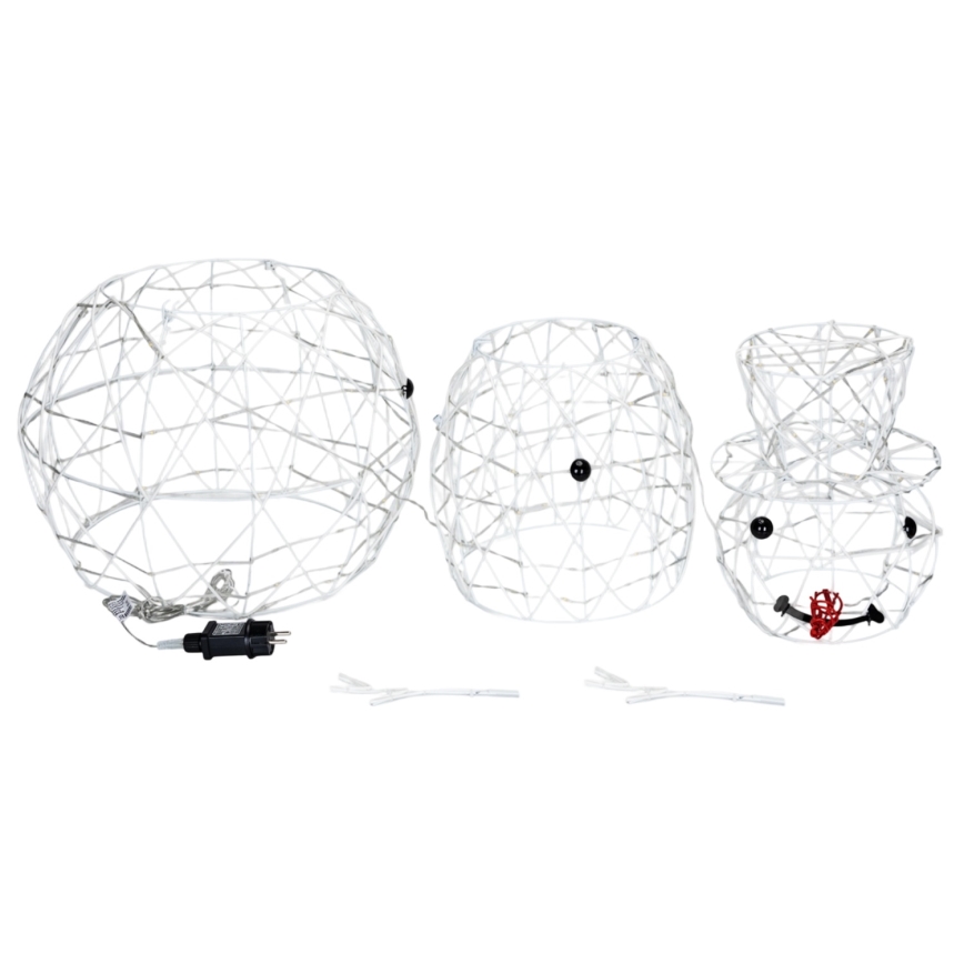 Brilagi - LED външна коледна декорация 3,6W/31/230V 6500K 120 cm IP44 снежен човек