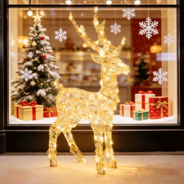 BRILAGI - LED Външна коледна декорация LED/3,6W/8 функции 65 cm IP44 елен, топло бяла светлина