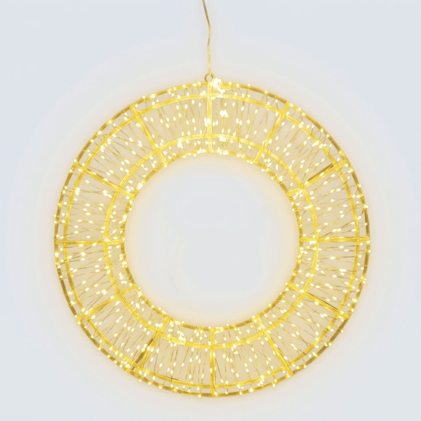 BRILAGI - LED Външна коледна украса LED/6W/8 режима 43 см IP44 кръг топла бяла
