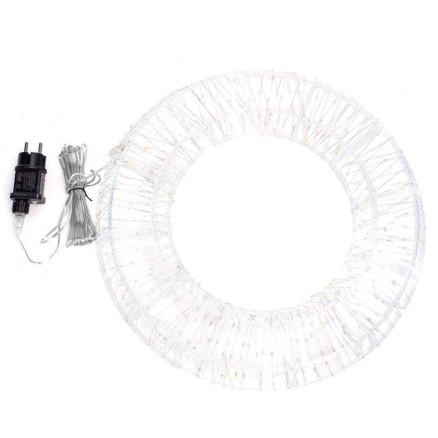 BRILAGI - LED Външна коледна украса LED/6W/8 режима 43 см IP44 кръг топла бяла