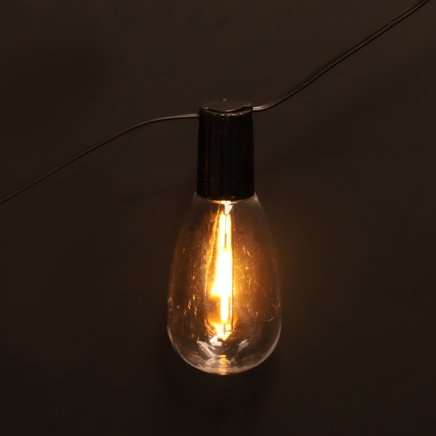 Brilagi - LED външна коледна гирлянда 10xLED/3xAA 3,2m IP44 топла бяла
