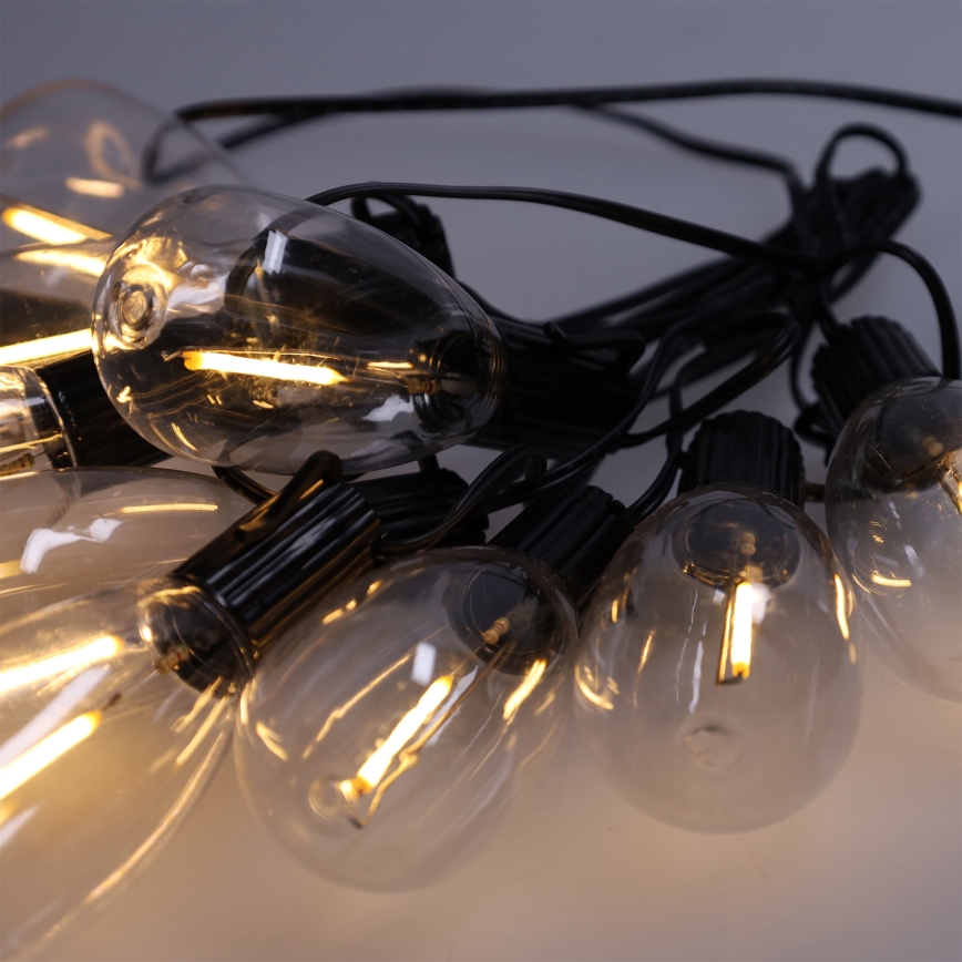 Brilagi - LED външна коледна гирлянда 10xLED/3xAA 3,2m IP44 топло бяло