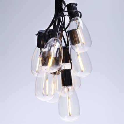 Brilagi - LED външна коледна гирлянда 10xLED/3xAA 3,2m IP44 топло бяло