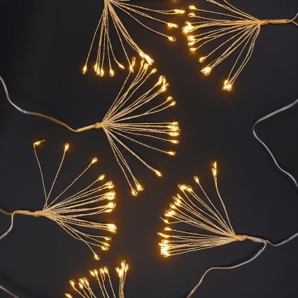 Brilagi - LED външна коледна гирлянда 150xLED 5m IP44 топло бяло фойерверк