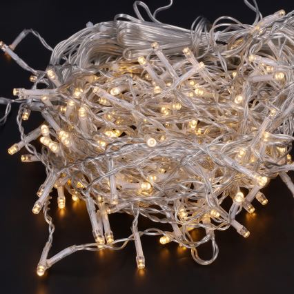 BRILAGI - LED външна коледна гирлянда 200xLED/8 функции 13m IP44 топла бяла ледени висулки