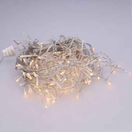 BRILAGI - LED външна коледна гирлянда 200xLED/8 функции 13m IP44 топла бяла ледени висулки