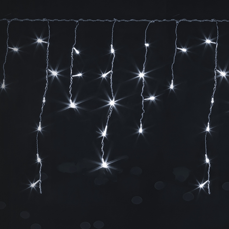 Brilagi - LED Външна коледна гирлянда 200xLED/8 функции 13x0,6m IP44 студено бяло