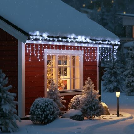 Brilagi - LED външна коледна гирлянда 400xLED/8 функции 23 m IP44 студено бяло