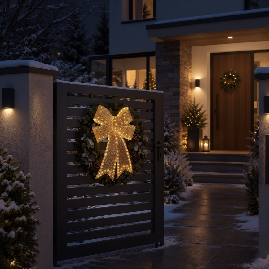BRILAGI - LED Външна коледна украса LED/3,3W/230V IP44 златна панделка