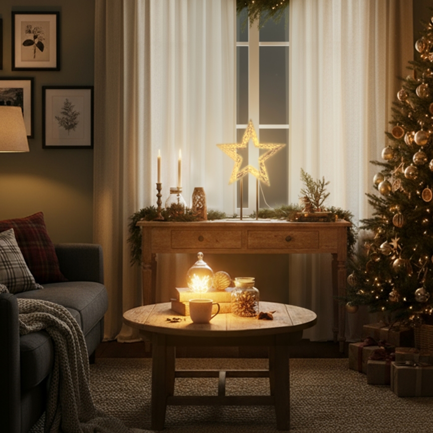 Brilagi - LED Външна коледна украса LED/3,6W/230V IP44 44x30 cm звезда