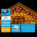 BRILAGI - LED външна коледна верига 1000xLED/9W/8 функции 53x0,6m IP44 топла бяла