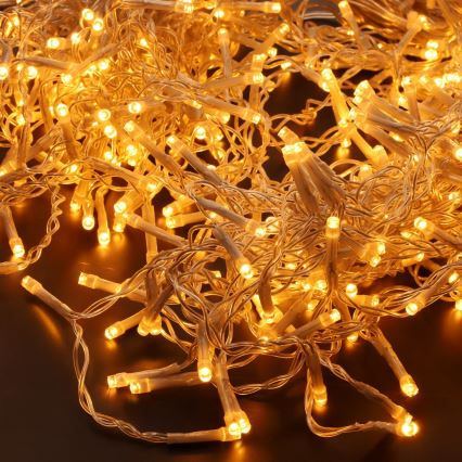 Brilagi - LED външна коледна завеса 360xLED/8 функции 14 м IP44 топла бяла ледени висулки