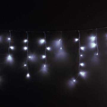 Brilagi - LED външна коледна завеса 400xLED/8 функции 23m IP44 студено бяла