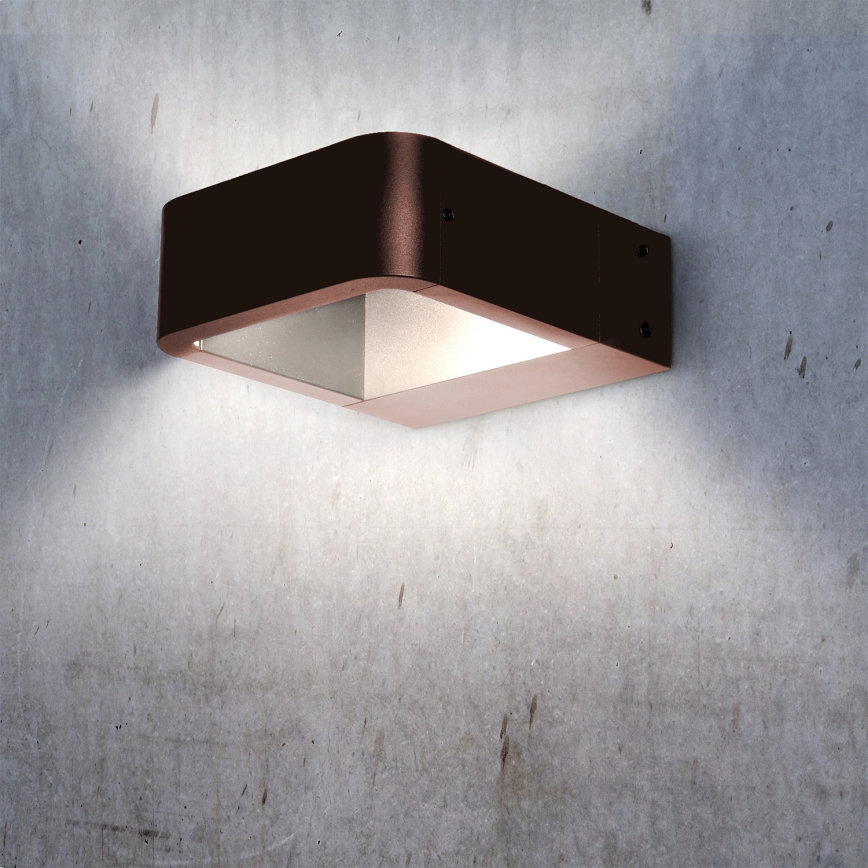 Brilagi - LED външна стенна лампа BARI LED/7W/230V 3000/4000/6000K кафява IP54