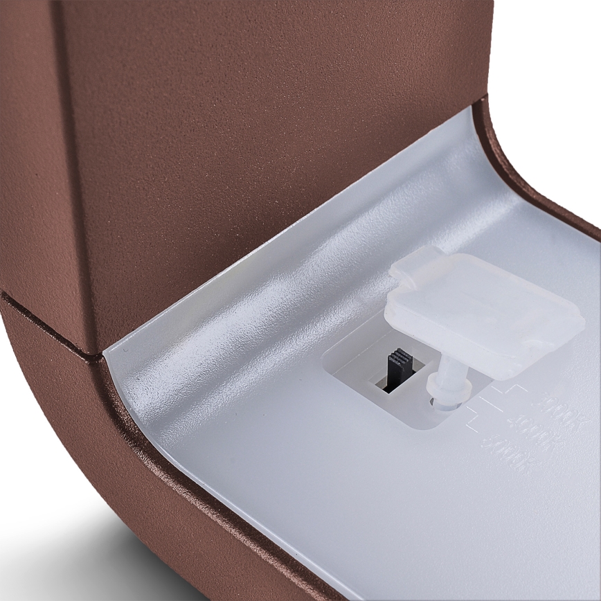 Brilagi - LED външна стенна лампа BARI LED/7W/230V 3000/4000/6000K кафява IP54