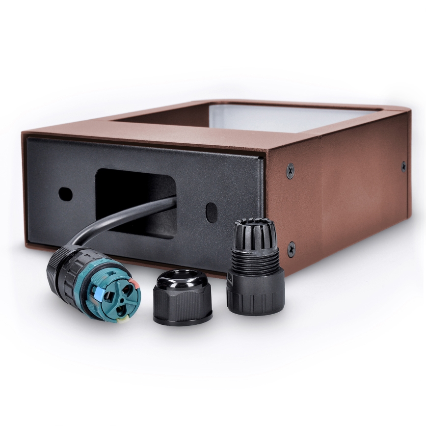 Brilagi - LED външна стенна лампа BARI LED/7W/230V 3000/4000/6000K кафява IP54